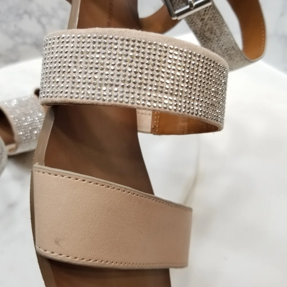 BCBGeneration 7 Whims Rhinestone Strappy Sandals‎
